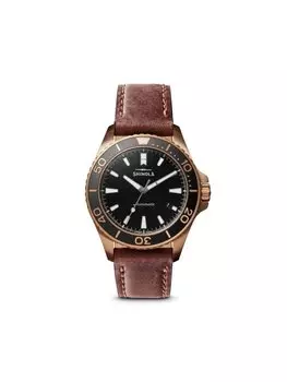 Наручные часы The Bronze Monster 43 мм Shinola, черный