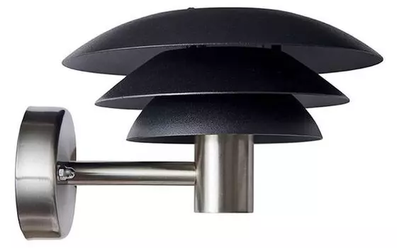 Наружный настенный светильник Dyberg Larsen DL20, серебряный