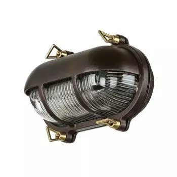 Наружный настенный светильник из настоящей латуни, стекло IP64 E27, нержавеющий морской иллюминатор, уличная лампа для садового домика Licht-Erlebnisse