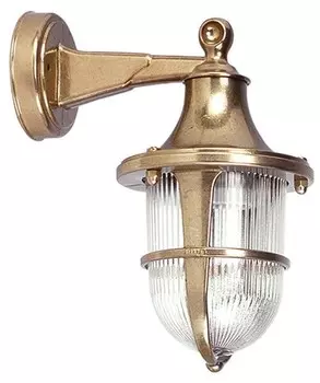 Наружный настенный светильник Licht-Erlebnisse SANTORIN цвет messing/klar/transparent