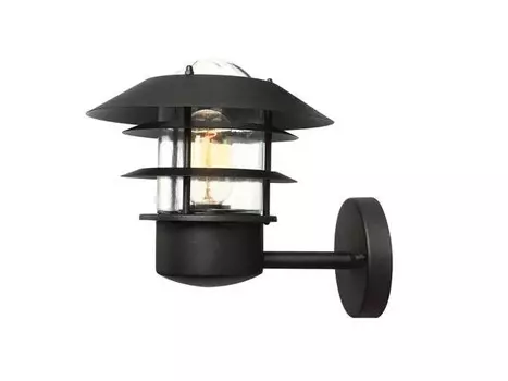 Наружный настенный светильник MeineWunschleuchte Edelstahl, черный