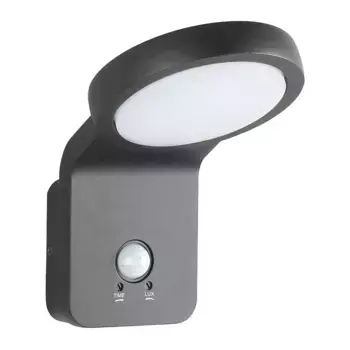 Наружный настенный светильник со светодиодом и датчиком движения Marina Flatline Nordlux, черный