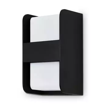 Наружный настенный светильник Telefunken Boxi, черный