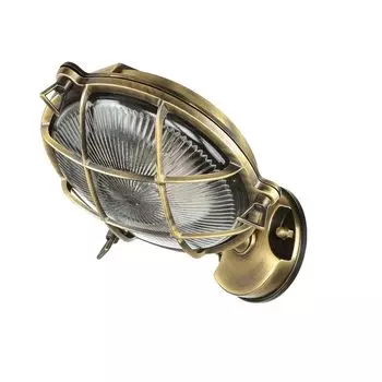 Наружный светильник из латуни и стекла, твердый IP64 E27, морской, нержавеющий, настенный светильник для дома, сада Licht-Erlebnisse