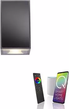 Наружный светильник Paul Neuhaus Q Darwin Светодиодный настенный светильник Smarthome антрацит, серый