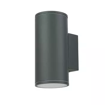 Наружный светильник Up Down, антрацитовый, IP54, квадратный, Высота: 30 см, 2x E27, атмосферостойкий, непрямого освещения, бра, фасадный прожектор, дом, балкон Licht-Erlebnisse