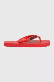 НАС. Поло Ассн. детские шлепанцы U.S. Polo Assn., красный