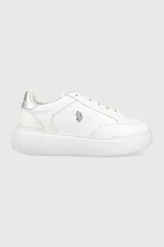 НАС. Поло Ассн. кроссовки ARTIDE кожаные U.S. Polo Assn., белый