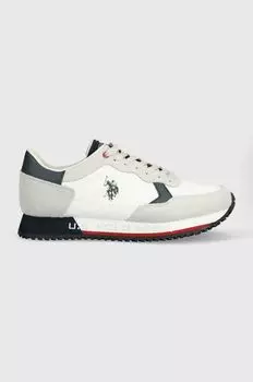 НАС. Поло Ассн. кроссовки CLEEF U.S. Polo Assn., белый
