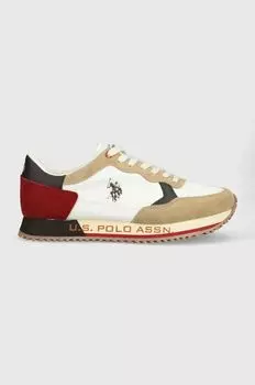 НАС. Поло Ассн. кроссовки CLEEF U.S. Polo Assn., коричневый