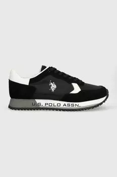 НАС. Поло Ассн. кроссовки CLEEF U.S. Polo Assn., черный