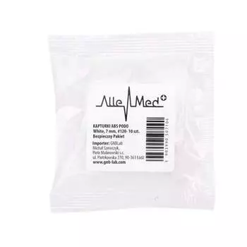 Насадки для педикюра 7 мм, зернистость 120, ABS Podo AlleMed White, 10 шт. Molly Lac