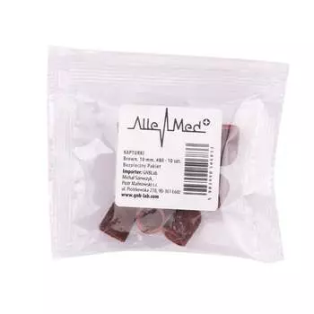Насадки для педикюра, зернистость 10 мм 80 10 шт AlleMed, Коричневый MollyLac, Molly Lac