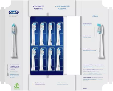 Насадки-щеточки Pulsonic Clean 8 шт. Oral-B