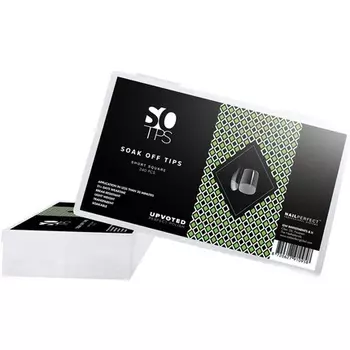 Насадки Soak Off, короткие, квадратные, 240 шт. Upvoted