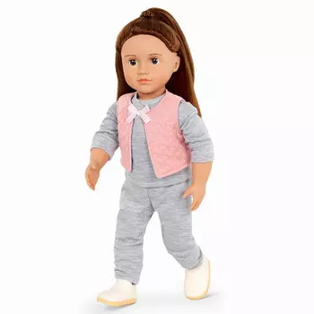 Наш комплект одежды для куклы Generation SUPER CUTE TRACKSUIT в стиле спортивного костюма. Our Generation