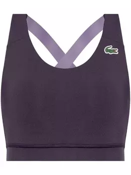 Нашивка с логотипом производительность топ Lacoste, фиолетовый
