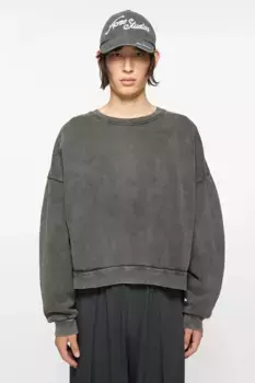 Нашивка со свитером с логотипом Acne Studios, Faded black