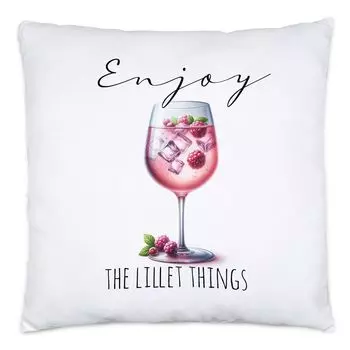 Наслаждайтесь стеклянной подушкой Lillet Things с наполнителем — удовольствие после работы Hey!Print