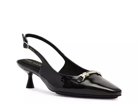 Насос Anne Klein Tilan, черный лакированный синтетический материал