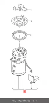 Насос топливный VAG 1K0 919 051DB