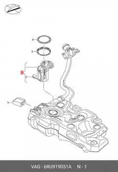 Насос топливный VAG 6RU 919 051A
