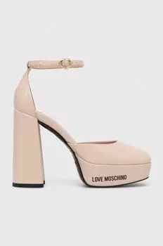 Насосы Love Moschino, бежевый