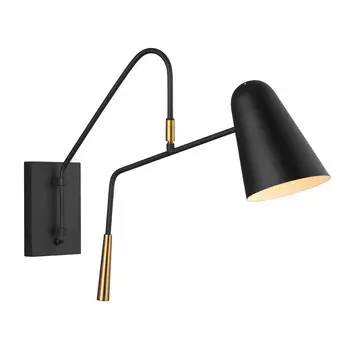 Настенная лампа Elstead Lighting, 13,6x43,9 x62,3 см, черный