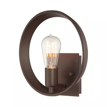 Настенная лампа Elstead Lighting, 25,4x25,4x10,2 см, цвет темно-коричневый/бронзовый