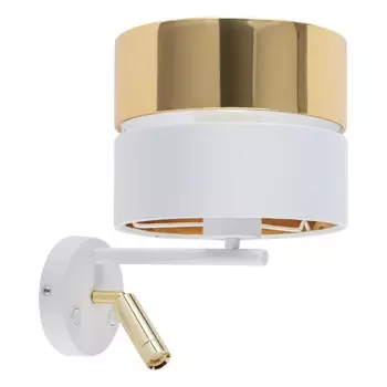 Настенная лампа famlights, 20x20x34 см, белый/золотой