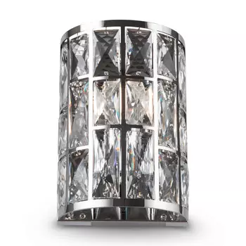 Настенная лампа MAYTONI, 14,7x10x21,2 см, хром/прозрачный