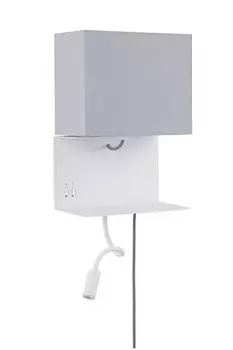 Настенная лампа Paulmann, 25x35,5 см, серый/белый