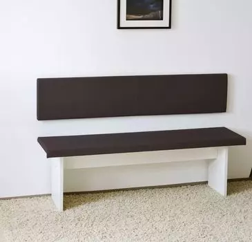 Настенная подушка XXL, имитация замши / коричневая, 150 см x 30 см, подходит для подушки с зажимом, Германия, цвет: настенная подушка, дикая искусственная кожа Lycce, коричневый