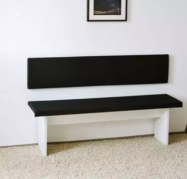 Настенная подушка XXL с монтажным комплектом 150см х 30см подходит для подушек-зажимов различных цветов, цвет: коричневый Lycce, черный