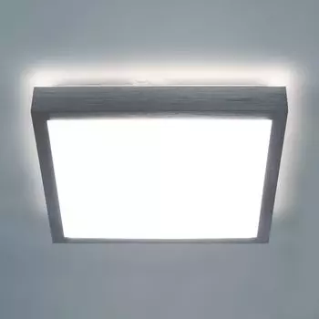 Настенно-потолочный светильник LED 30смx30см 17Вт FRED квадратный Kwazar, серебро