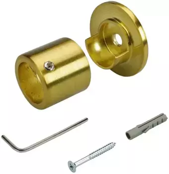 Настенное крепление Liedeco, (1 шт.), для карнизов 16 мм 1,6 см, цвет goldfarben/matt