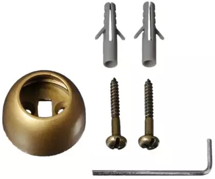 Настенное крепление Liedeco, (1 шт.), для карнизов 20 мм 1,6 см, цвет goldfarben/matt