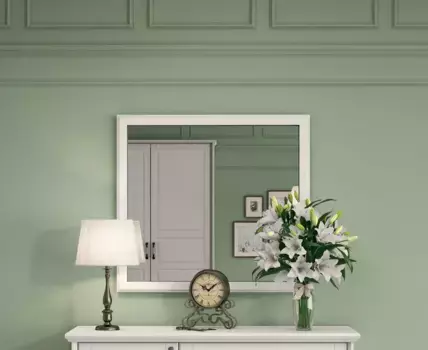 Настенное зеркало для дома "Evergreen", размеры (Ш/Г/В): 98/4/82 см Home affaire 98х82х4 см, слоновая кость