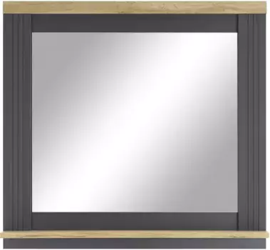 Настенное зеркало для дома "ВЕСТМИНСТЕР", в романтическом стиле загородного дома Home affaire 80х75х15 см, серый