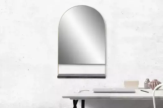 Настенное зеркало Kayoom "Доха 125", (1 шт.) 43,5х69 см, черный