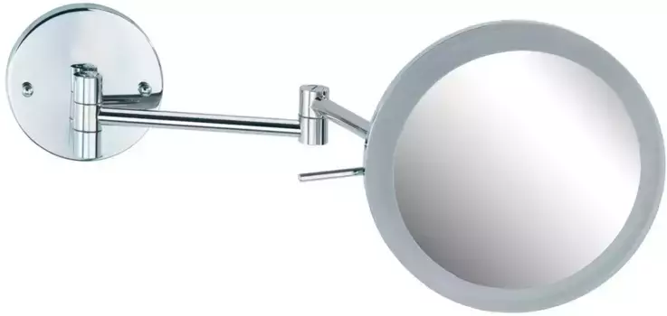 Настенное зеркало WENKO "Аура", увеличение 5х 20х24,5х14,85 см, цвет chromfarben