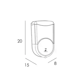 Настенный автоматический дозатор геля Manillons Torrent, белый