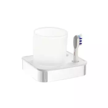 Настенный держатель для зубных щеток Eco Manillons Torrent, матовый белый