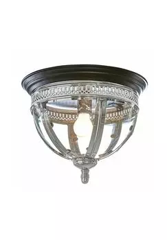 Настенный и потолочный светильник Toole серебристый/черный Loberon, серебристо-черный