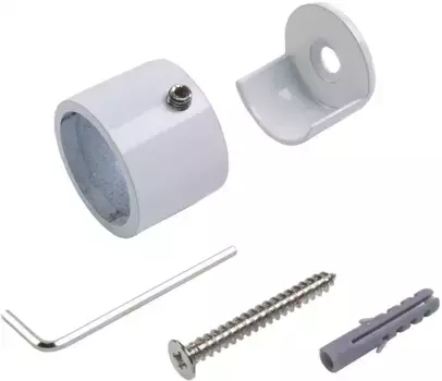 Настенный кронштейн Liedeco "Power", (1 шт.), для карнизов 20 мм 2 см, белый