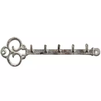 Настенный крючок Ambiente House «Чугунная вешалка с крючком - ключ» Ambiente Haus, цвет antikwei/braun