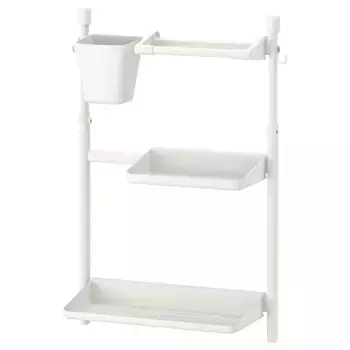 Настенный рельс, белый, 45/65x45 см, SUNNERSTA IKEA