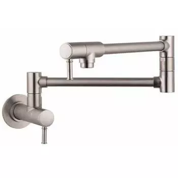 Настенный смеситель для Наполнения Кастрюль Hansgrohe 04218830 Talis C с поворотным изливом с двойным шарниром, steel optic