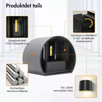 Настенный светильник 7MAGIC, черный