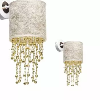 Настенный светильник Almeria белый/золотой бра 1Xe27 Milagro